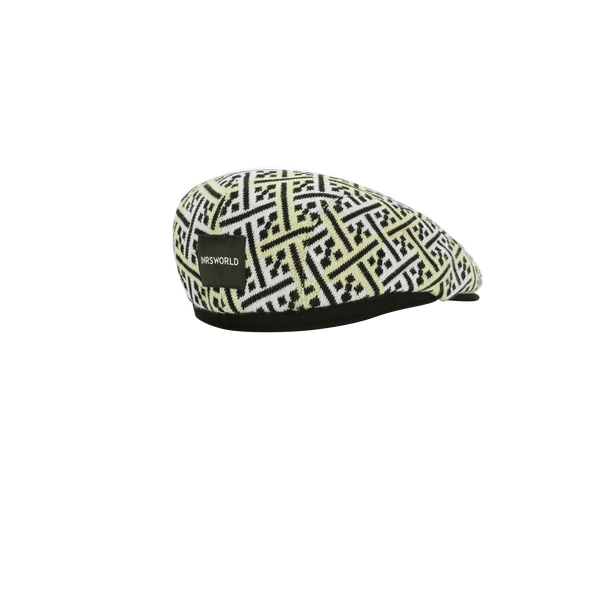 Textured Cotton Knitted Flat Cap