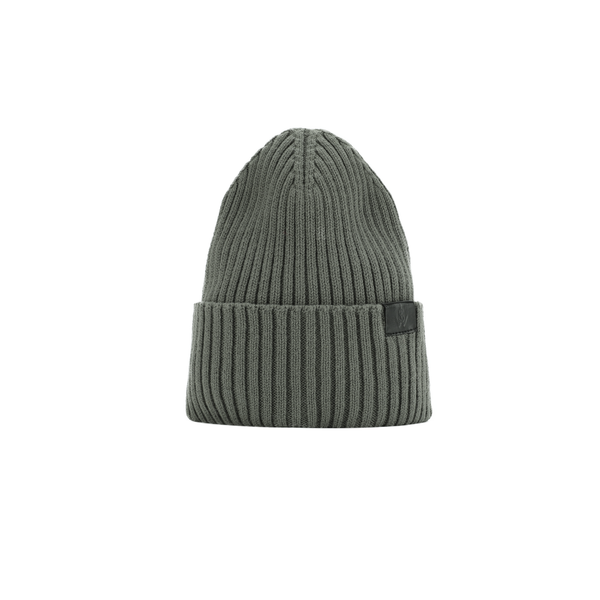 Classic Organic Cotton with Cashmere Turn-Up Beanie Hat